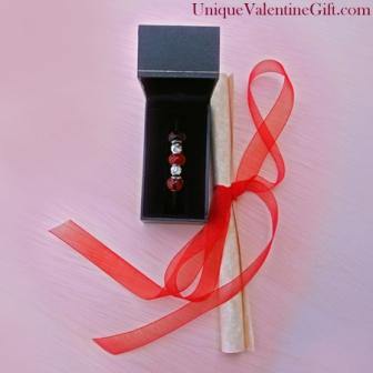 Love Charm Bracelet With Valentine Letter